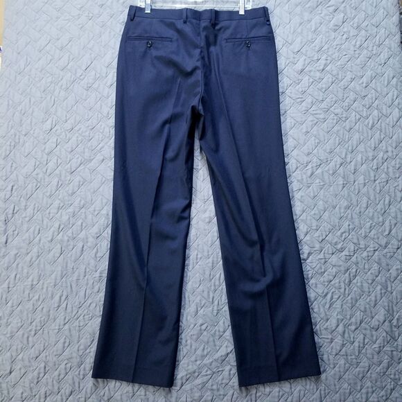 Blackberrys Dress Pants Mens 36x34 Black Flat Front Straight Relaxed Dark Wash - Picture 2 of 12